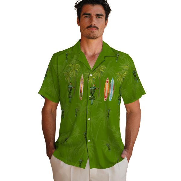 Disc Golf Surfboard Palm Hawaiian Shirt High quality