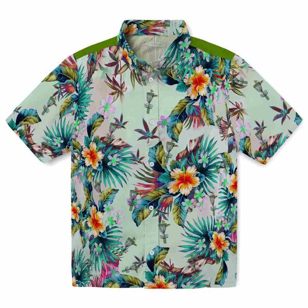 Disc Golf Tropical Foliage Hawaiian Shirt Best selling