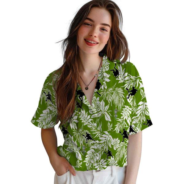 Disc Golf Tropical Leaf Hawaiian Shirt Trendy