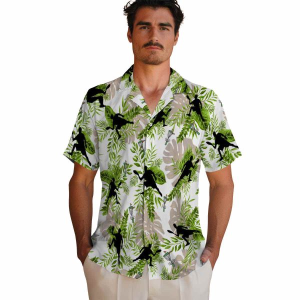 Disc Golf Tropical Leaves Hawaiian Shirt High quality