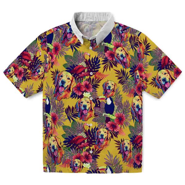 Dog Floral Toucan Hawaiian Shirt Best selling