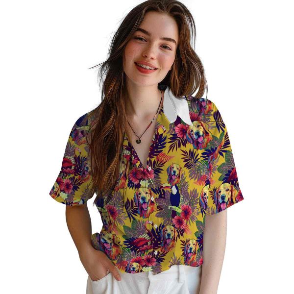 Dog Floral Toucan Hawaiian Shirt Trendy