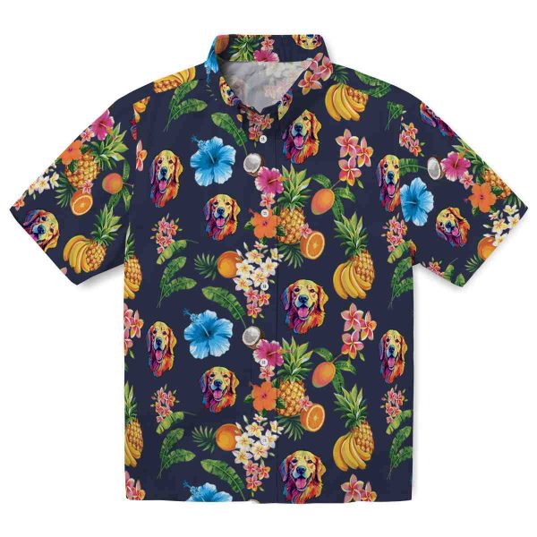 Dog Hibiscus And Fruit Hawaiian Shirt Best selling