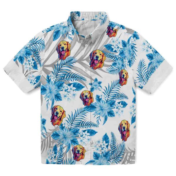 Dog Hibiscus Palm Leaves Hawaiian Shirt Best selling