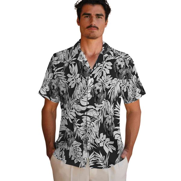 Dog Monstera Leaf Pattern Hawaiian Shirt High quality