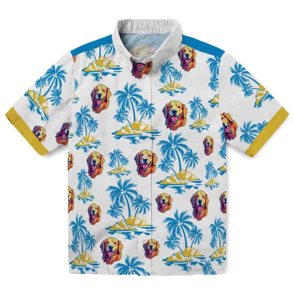 Dog Palm Island Print Hawaiian Shirt Best selling