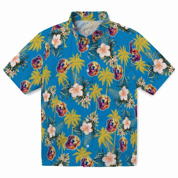 Dog Palm Tree Flower Hawaiian Shirt Best selling