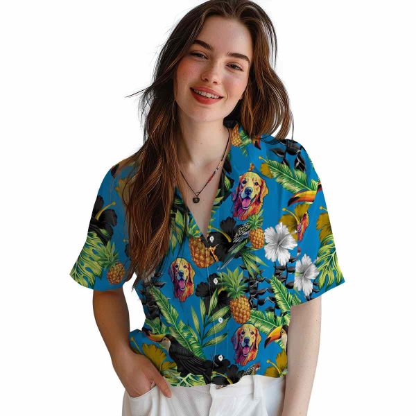 Dog Toucan Hibiscus Pineapple Hawaiian Shirt Trendy