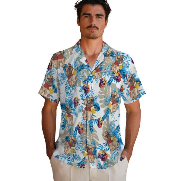 Dog Tropical Leaves Hawaiian Shirt High quality