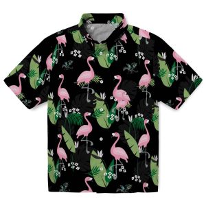 Dragon Flamingo Leaf Motif Hawaiian Shirt Best selling