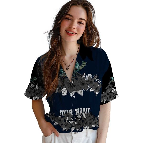 Dragon Hibiscus Stripe Hawaiian Shirt Trendy