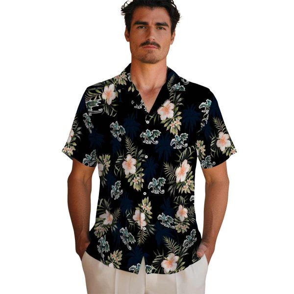 Dragon Palm Tree Flower Hawaiian Shirt High quality