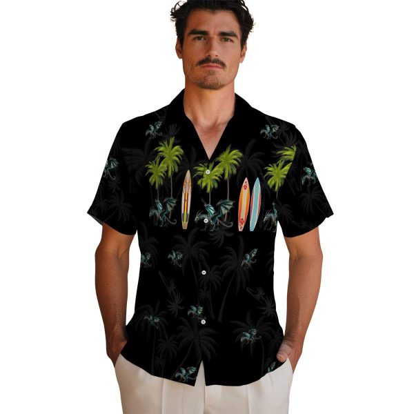 Dragon Surfboard Palm Hawaiian Shirt High quality