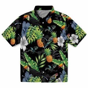 Dragon Toucan Hibiscus Pineapple Hawaiian Shirt Best selling