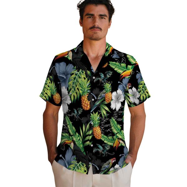 Dragon Toucan Hibiscus Pineapple Hawaiian Shirt High quality