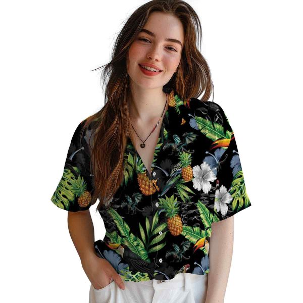 Dragon Toucan Hibiscus Pineapple Hawaiian Shirt Trendy