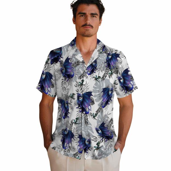 Dragon Tropical Leaves Hawaiian Shirt High quality