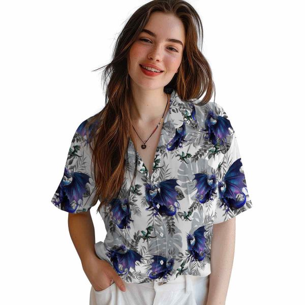 Dragon Tropical Leaves Hawaiian Shirt Trendy