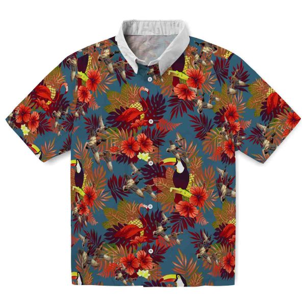 Duck Floral Toucan Hawaiian Shirt Best selling