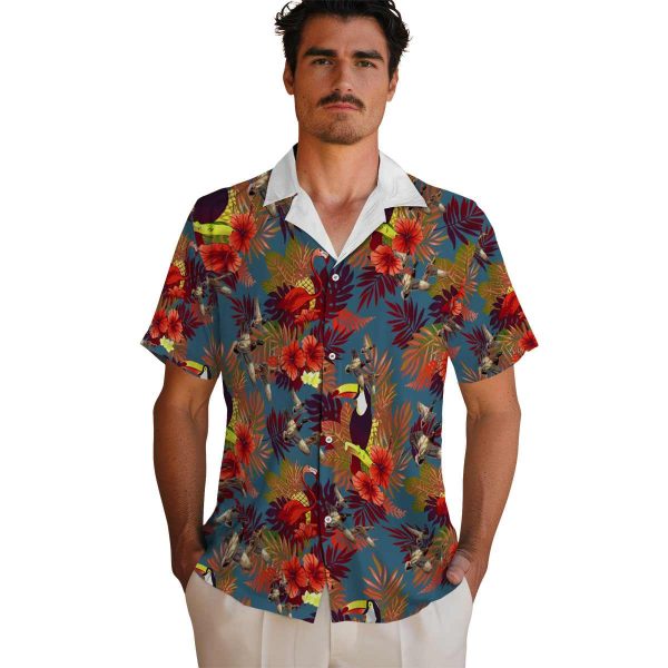 Duck Floral Toucan Hawaiian Shirt High quality