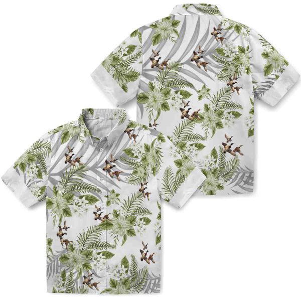 Duck Hibiscus Palm Leaves Hawaiian Shirt Latest Model