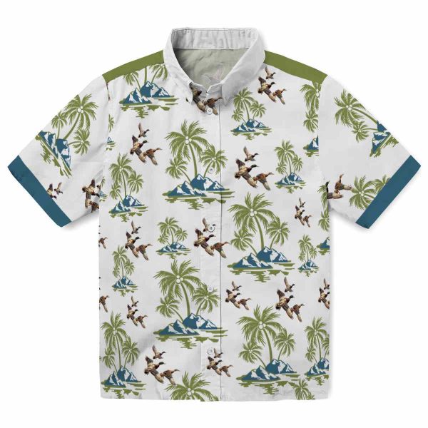 Duck Palm Island Print Hawaiian Shirt Best selling