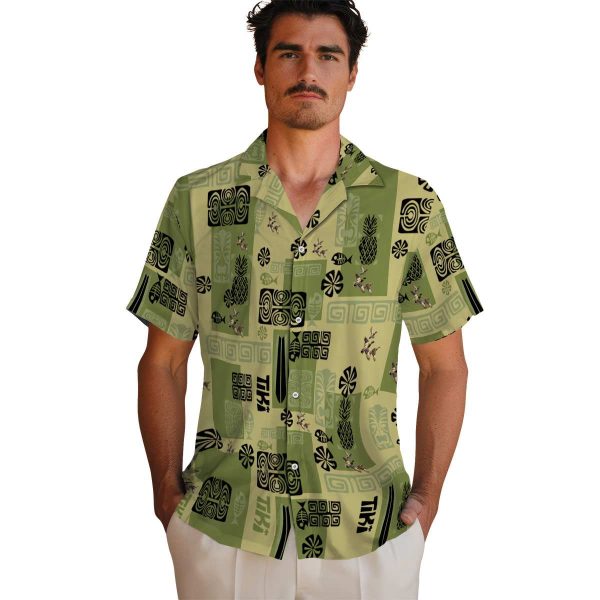 Duck Tribal Symbols Hawaiian Shirt High quality