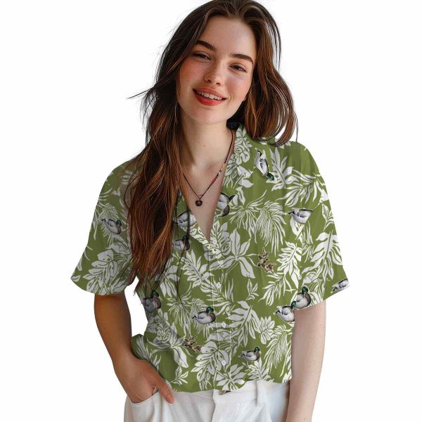 Duck Tropical Leaf Hawaiian Shirt Trendy