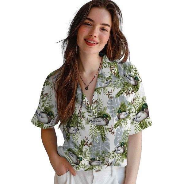 Duck Tropical Leaves Hawaiian Shirt Trendy