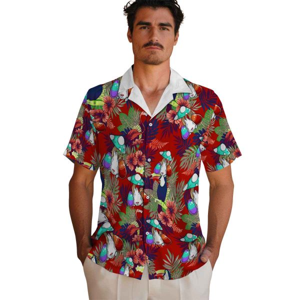 Easter Floral Toucan Hawaiian Shirt High quality