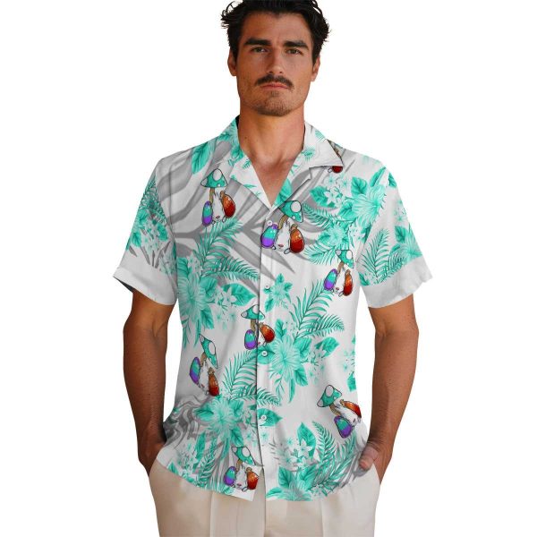 Easter Hibiscus Palm Leaves Hawaiian Shirt High quality