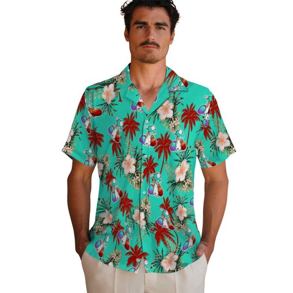 Easter Palm Tree Flower Hawaiian Shirt High quality