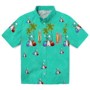 Easter Surfboard Palm Hawaiian Shirt Best selling