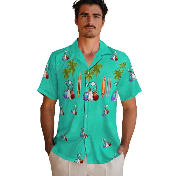 Easter Surfboard Palm Hawaiian Shirt High quality