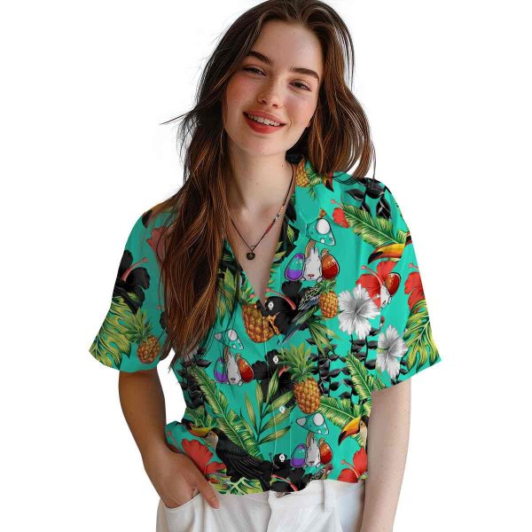 Easter Toucan Hibiscus Pineapple Hawaiian Shirt Trendy