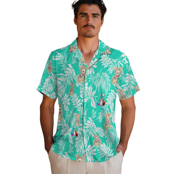 Easter Tropical Leaf Hawaiian Shirt High quality