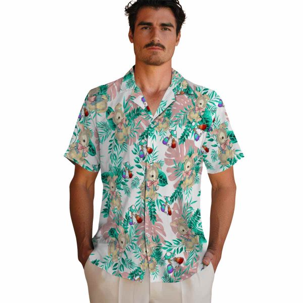 Easter Tropical Leaves Hawaiian Shirt High quality