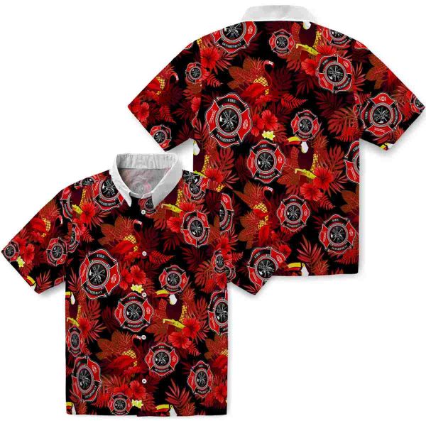 Firefighter Floral Toucan Hawaiian Shirt Latest Model