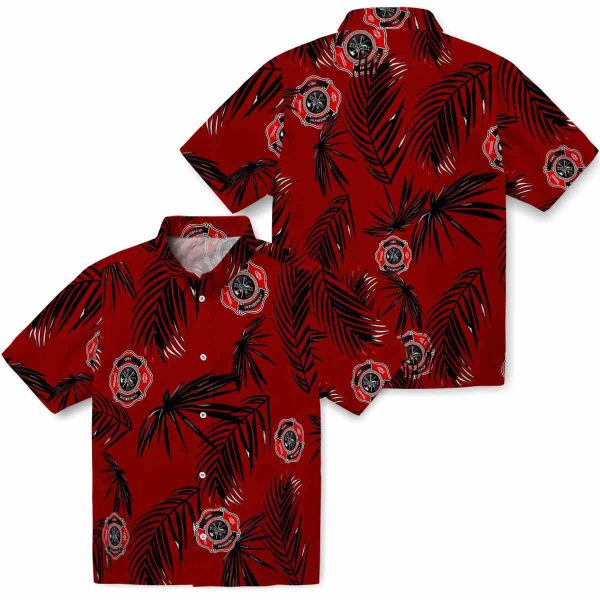 Firefighter Palm Leaf Hawaiian Shirt Latest Model