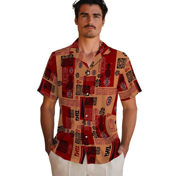 Firefighter Tribal Symbols Hawaiian Shirt High quality