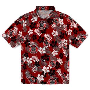 Firefighter Tropical Floral Hawaiian Shirt Best selling