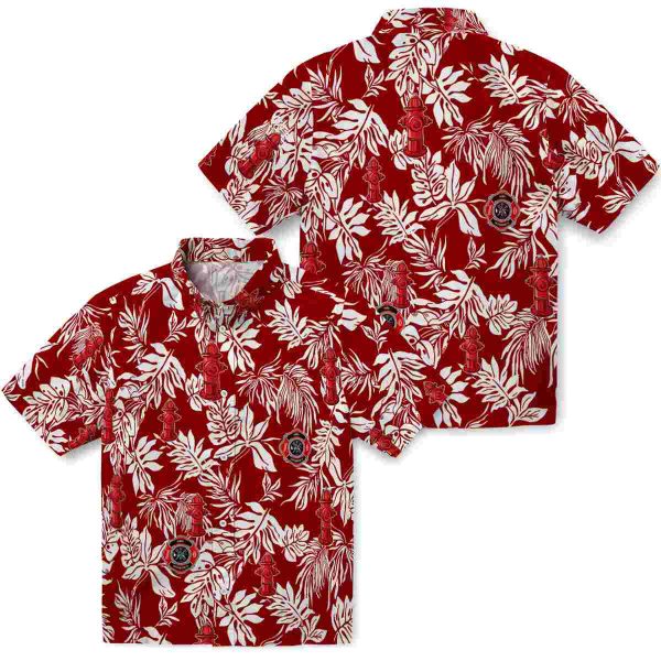 Firefighter Tropical Leaf Hawaiian Shirt Latest Model