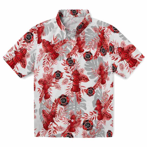 Firefighter Tropical Leaves Hawaiian Shirt Best selling