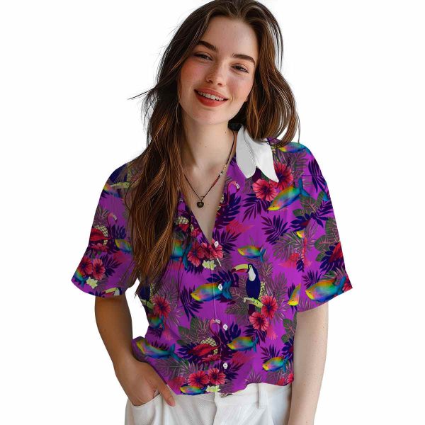 Fish Floral Toucan Hawaiian Shirt Trendy