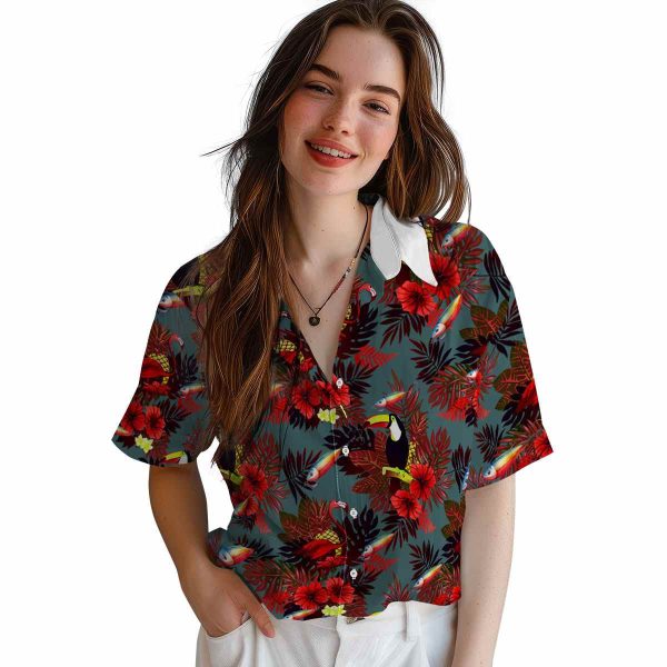 Fishing Floral Toucan Hawaiian Shirt Trendy