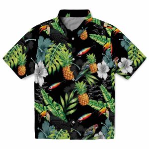 Fishing Toucan Hibiscus Pineapple Hawaiian Shirt Best selling