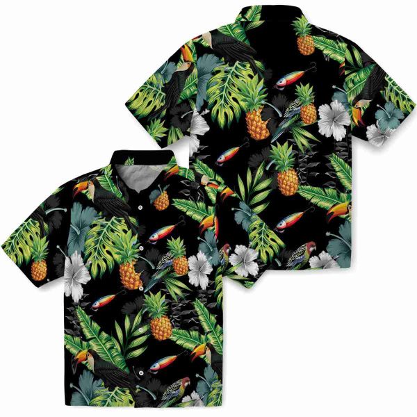 Fishing Toucan Hibiscus Pineapple Hawaiian Shirt Latest Model