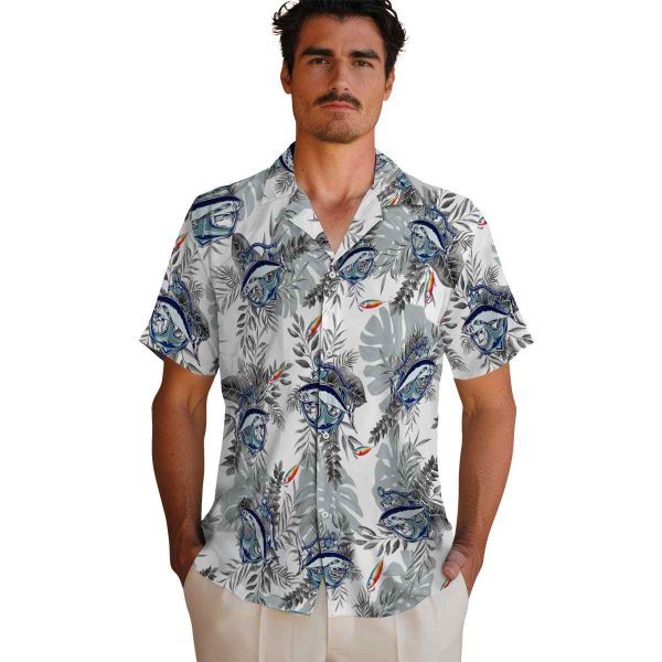 Fishing Tropical Leaves Hawaiian Shirt High quality