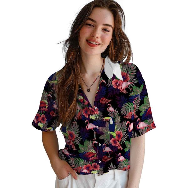 Flamingo Floral Toucan Hawaiian Shirt Trendy