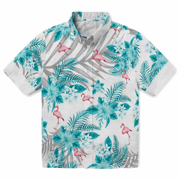 Flamingo Hibiscus Palm Leaves Hawaiian Shirt Best selling